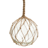 Boule de verre avec corde de jute