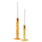 Bougeoir petite bulle en verre olive - petit