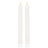Bougies LED Blanches - 10” (set de 2)