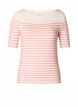 T-shirt rayé - Ishaana - Marine & Blanc Cassé / Rose et Blanc Cassé - Yest