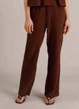 Pantalon brun café Mirka - Yest