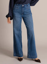 Jeans à jambe large Sinka avec foulard - Yest
