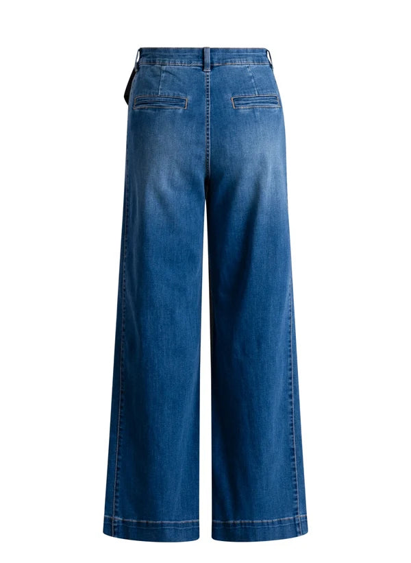 Jeans à jambe large Sinka avec foulard - Yest