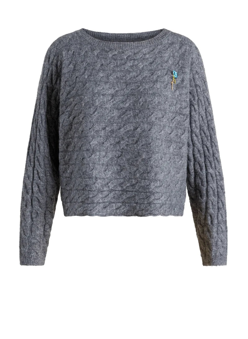 Pull doux en maille torsadée Lilita - YEST