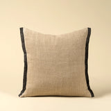 Coussin en lin Selvage 20" x 20" - couleur Charcoal - Indaba