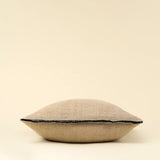Coussin en lin Selvage 20" x 20" - couleur Charcoal - Indaba