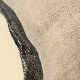 Coussin en lin Selvage 20" x 20" - couleur Charcoal - Indaba