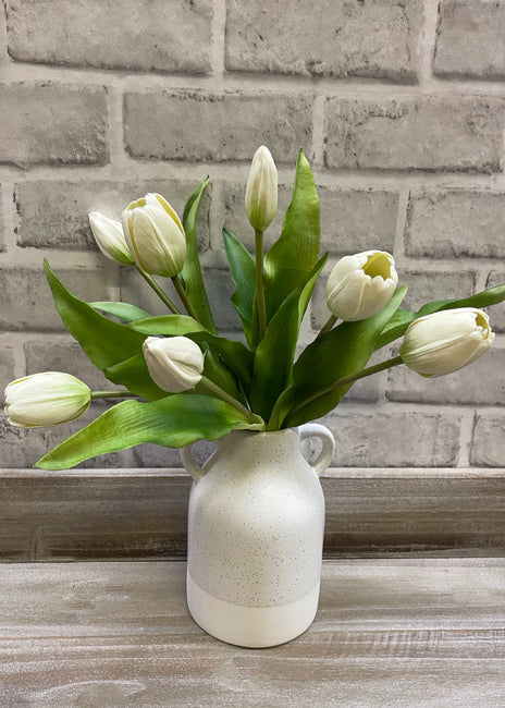 Bouquet de Tulipes Artificielles - Blanc