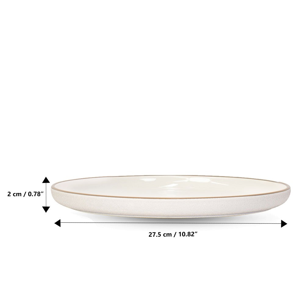 Assiette Blanche à Salade Incassable pour Exterieur 22 cm - ICM
