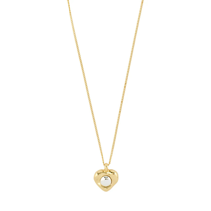 Collier cœur NOVA plaqué or - Pilgrim