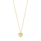 Collier cœur NOVA plaqué or - Pilgrim