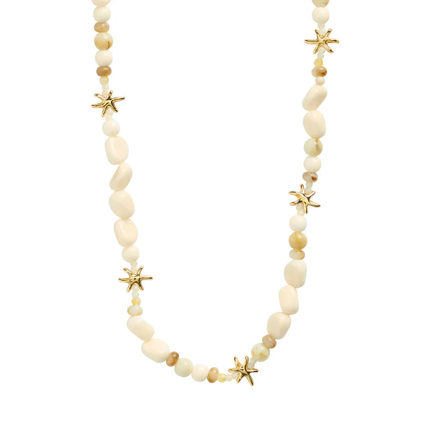 Collier PRISM plaqué blanc/or - Pilgrim
