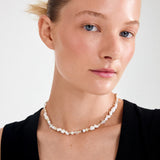Collier PRISM plaqué blanc/or - Pilgrim