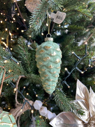 Boule de Noël or et verte