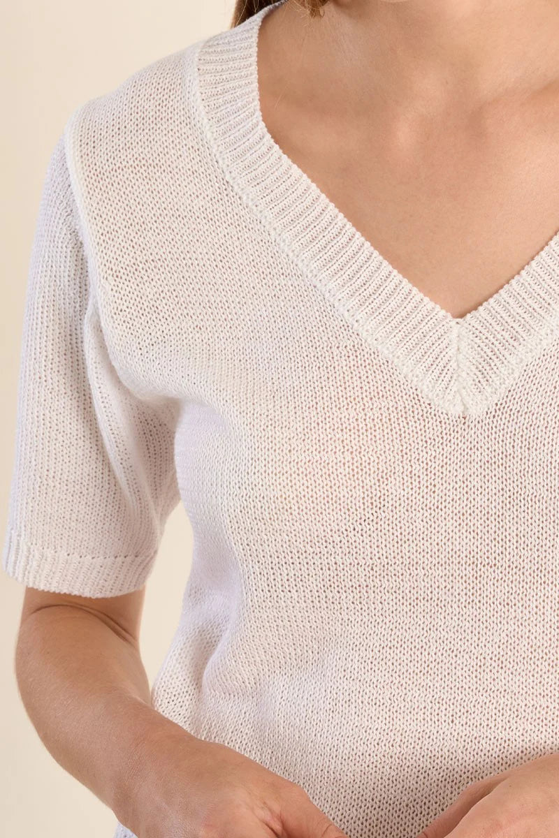 Pull tricoté à manches courtes - Molly Bracken