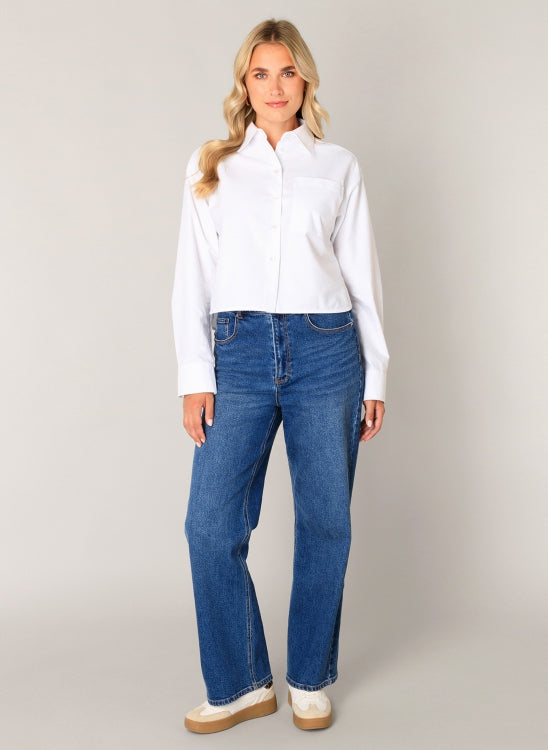 Chemisier Court Blanc - Bea - Base Level