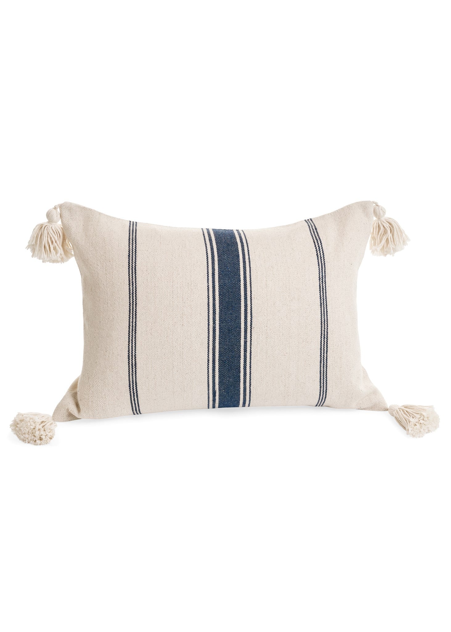 Coussin lignées - Greige & Marine - ADV