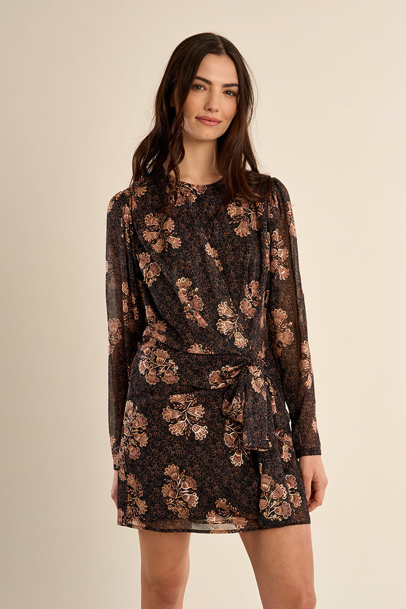 Robe courte nouée, semi-transparente - MOLLY BRACKEN