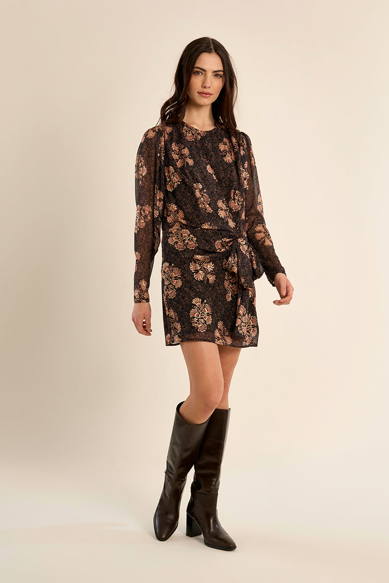 Robe courte nouée, semi-transparente - MOLLY BRACKEN