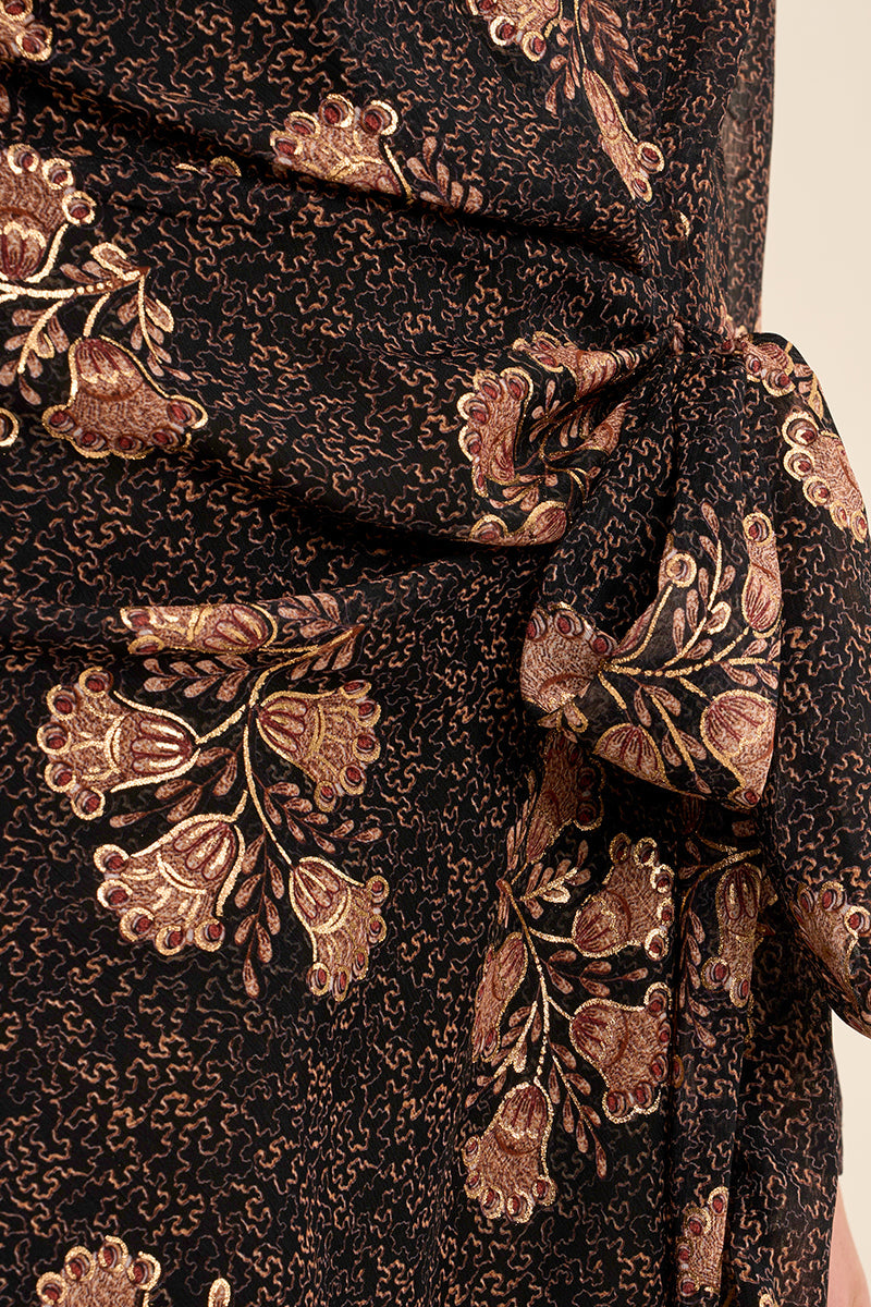 Robe courte nouée, semi-transparente - MOLLY BRACKEN