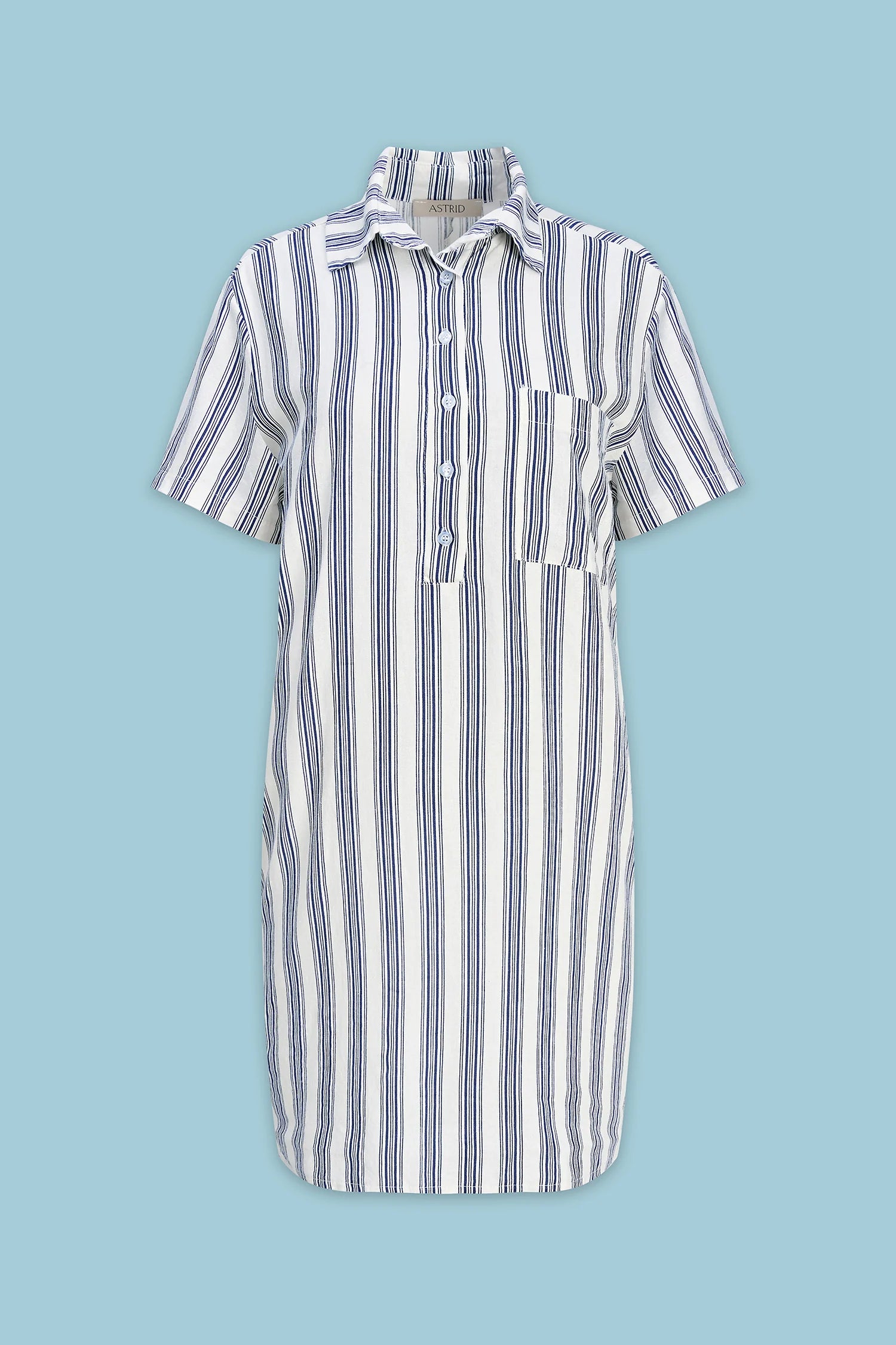 Robe lignée Navy - Astrid
