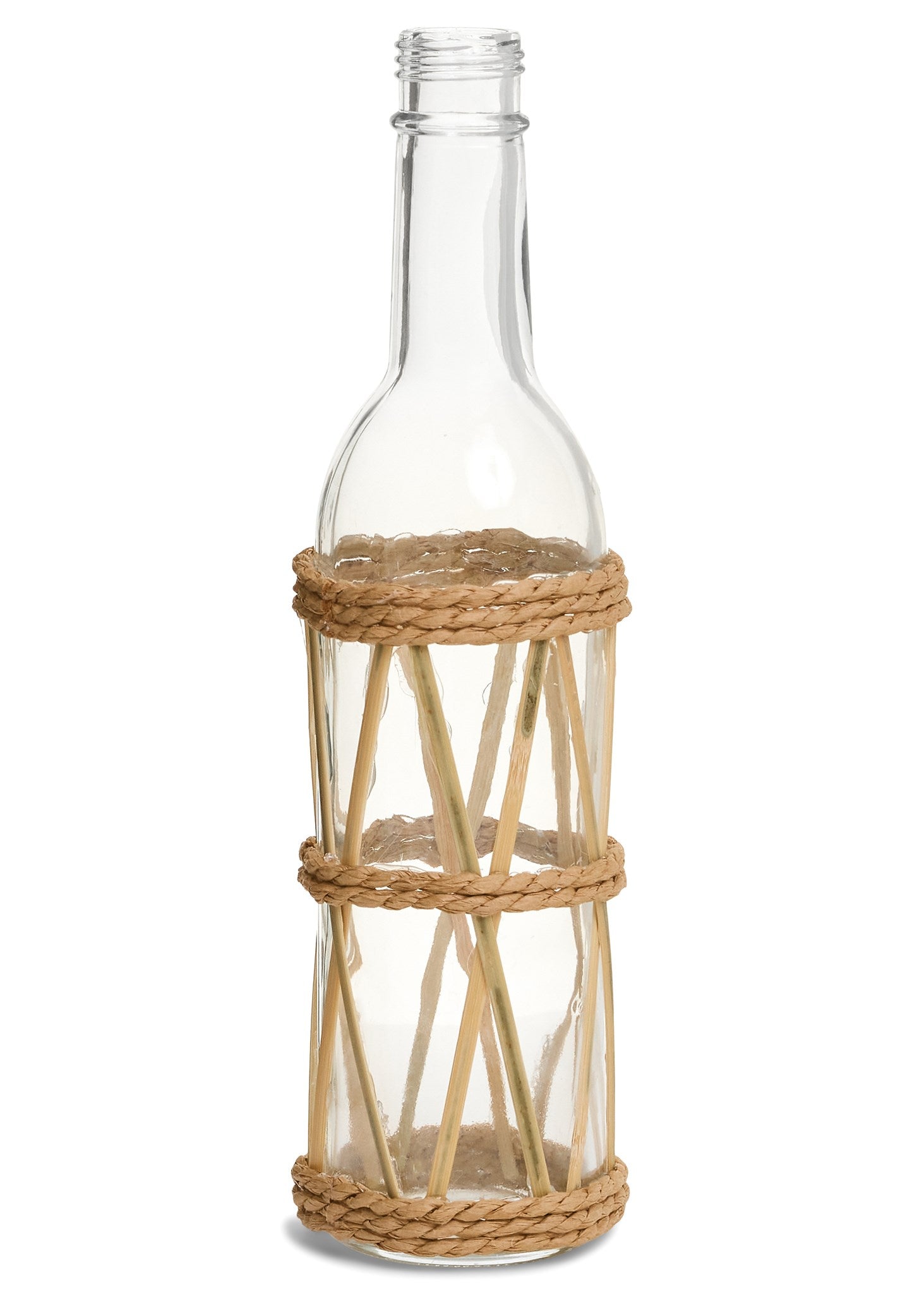 Bouteille en Verre & Rotin - Accent de Ville