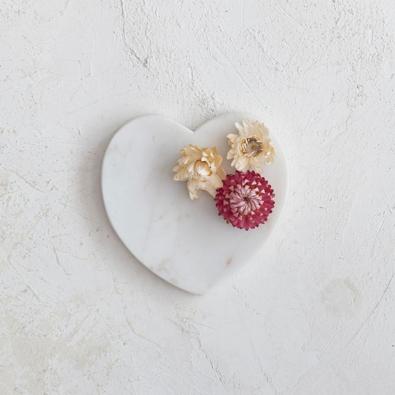Plat en forme de coeur en marbre - Design Home
