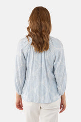 Blouse Imprimée Bleue & Blanc - B Copenhagen