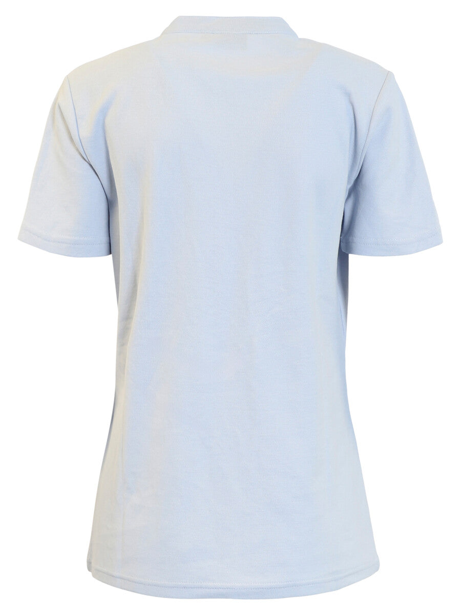 T-shirt Féminin à Volants bleu – Brandtex