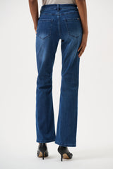 Brooke | Jean extensible semi-évasé classique - Bleu ou Noir- Joseph Ribkoff