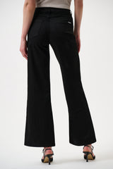 Goldie | Jean extensible classique à jambe large noire  - Joseph Ribkoll