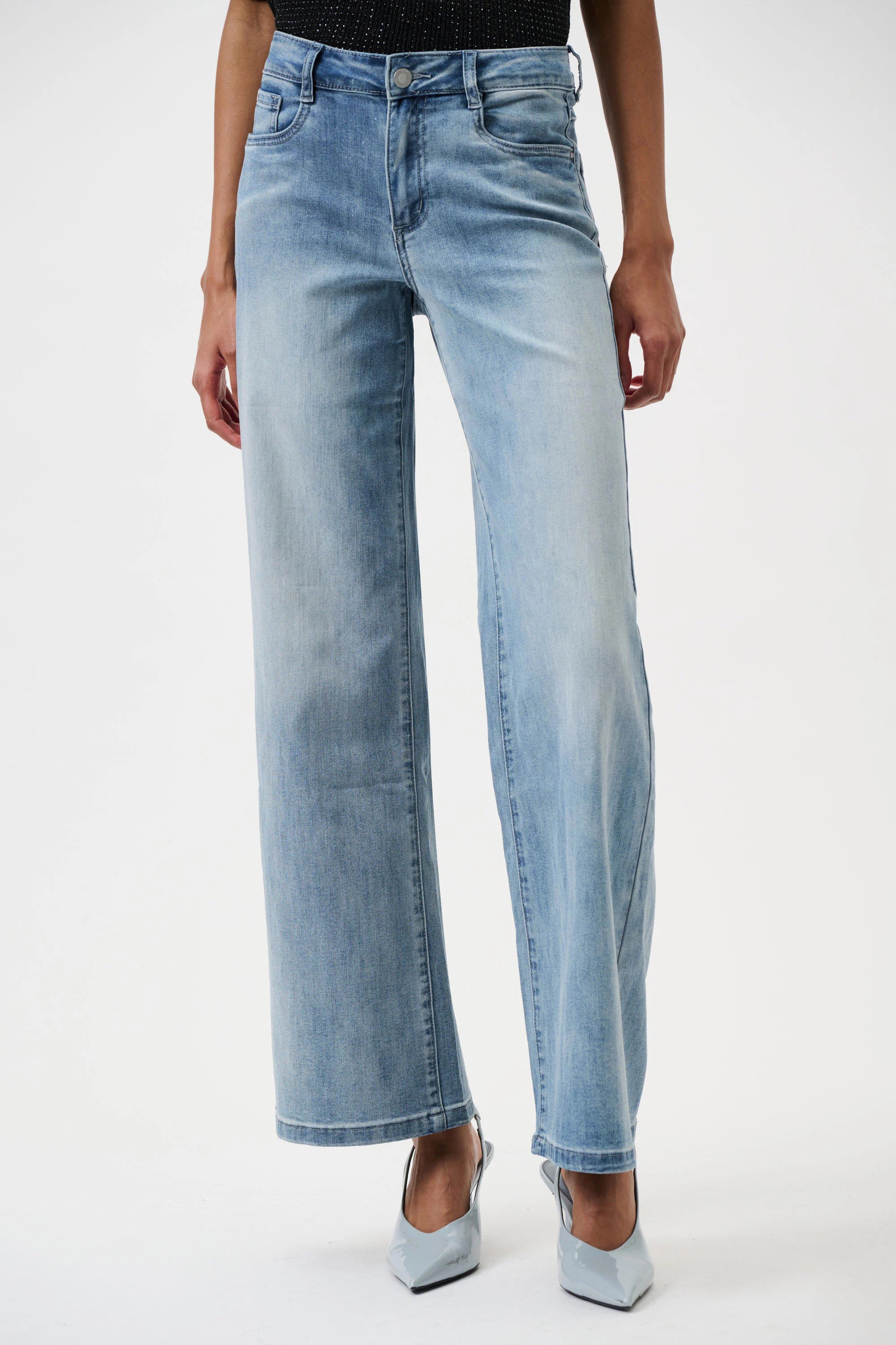 Goldie | Jean extensible classique à jambe large - Joseph Ribkoff