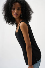 Camisole Noire Classique à encolure arrondi - Joseph Ribkoff