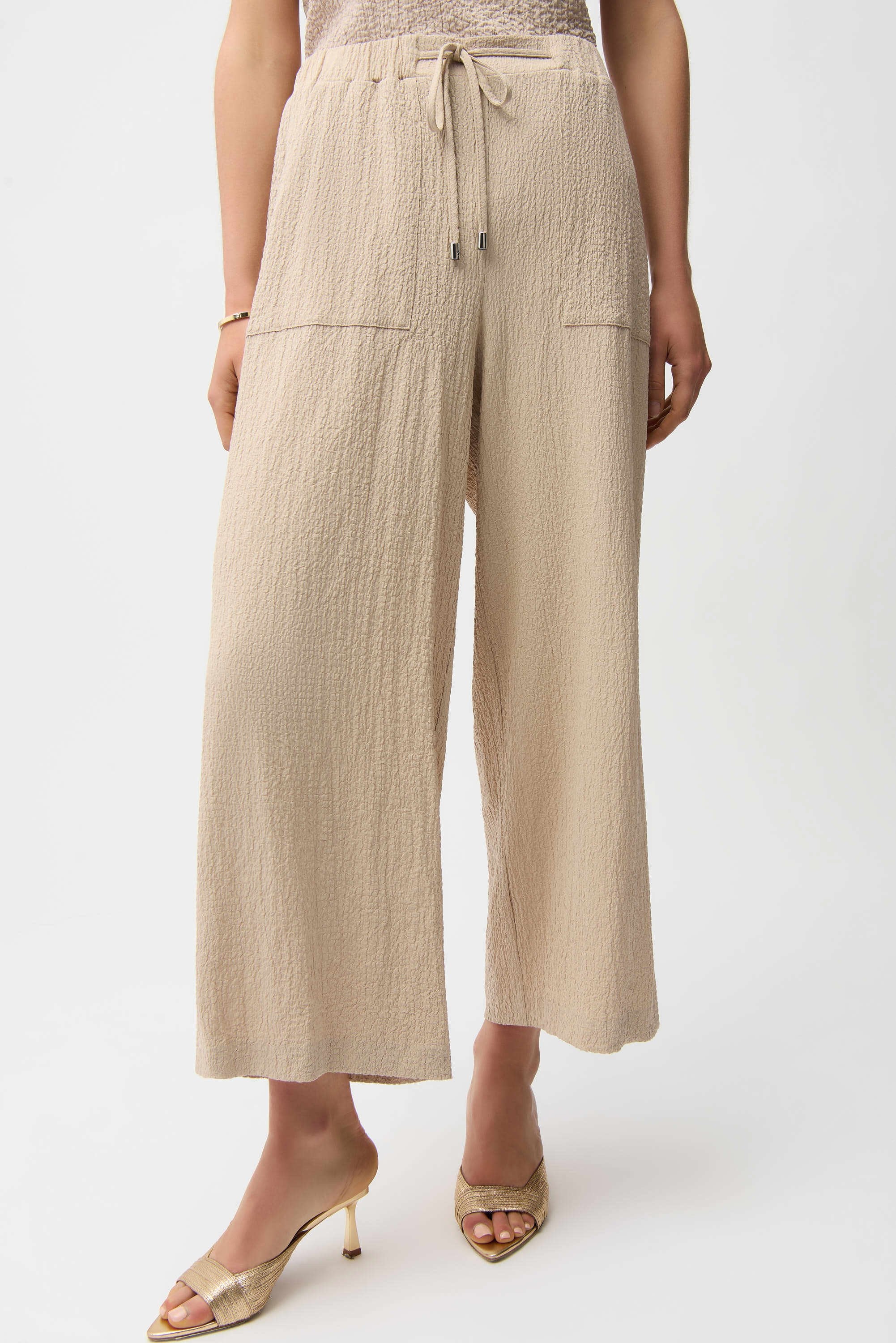 Pantalon court en seersucker - Joseph Ribkoff