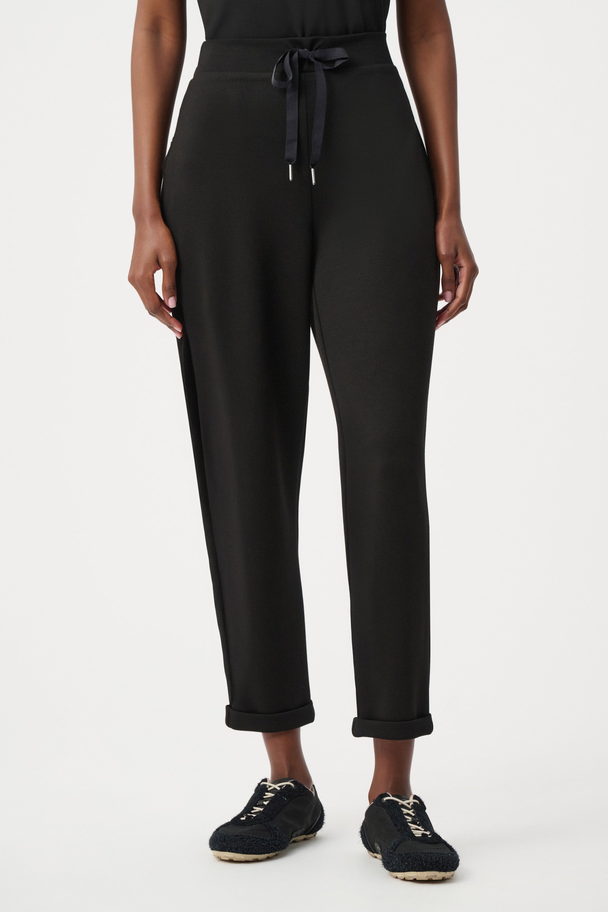 Pantalon jogger en jersey scuba à enfiler avec cordon de serrage à la taille - Joseph Ribkoff