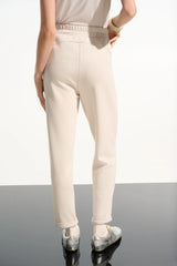 Pantalon jogger en jersey scuba avec cordon de serrage à la taille - Joseph Ribkoff