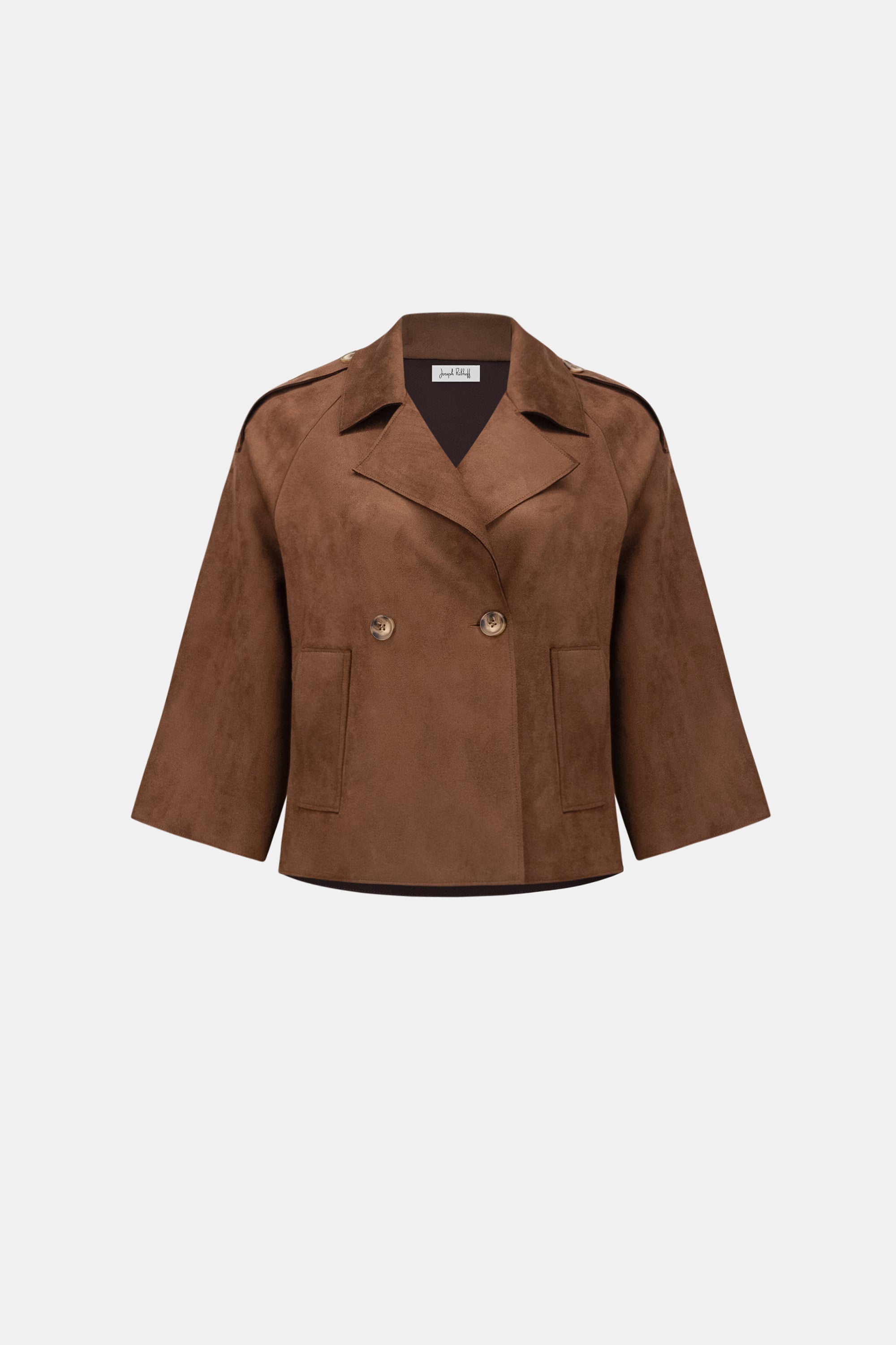 Blouson boxy en scuba effet faux suède - Joseph Ribkoff