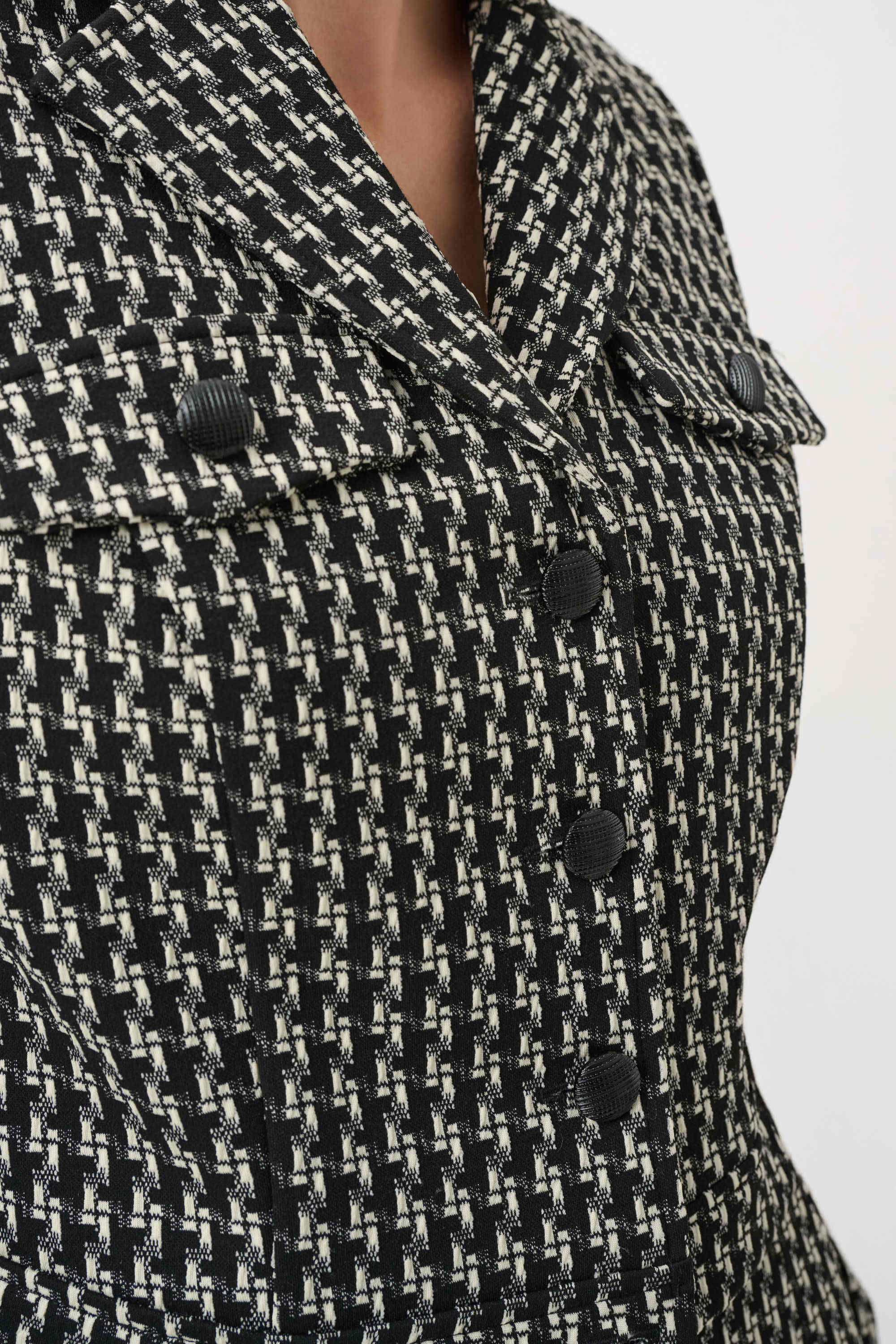 Blouson court en jacquard géométrique - Joseph Ribkoff