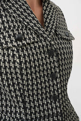 Blouson court en jacquard géométrique - Joseph Ribkoff