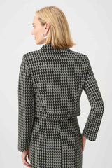 Blouson court en jacquard géométrique - Joseph Ribkoff