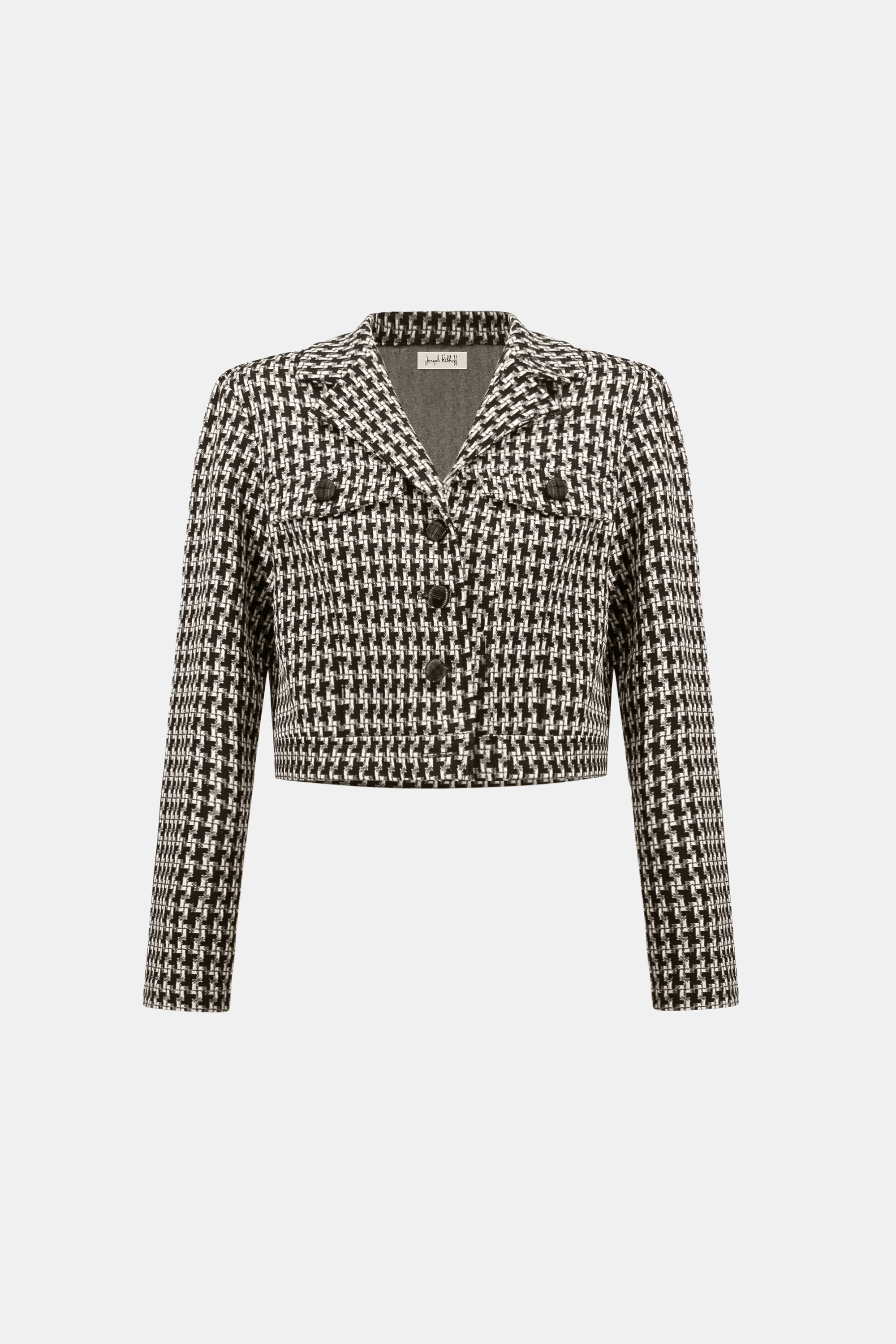 Blouson court en jacquard géométrique - Joseph Ribkoff