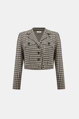 Blouson court en jacquard géométrique - Joseph Ribkoff