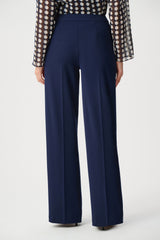 Pantalon à enfiler à jambe large en daim scuba - Joseph Ribkoff
