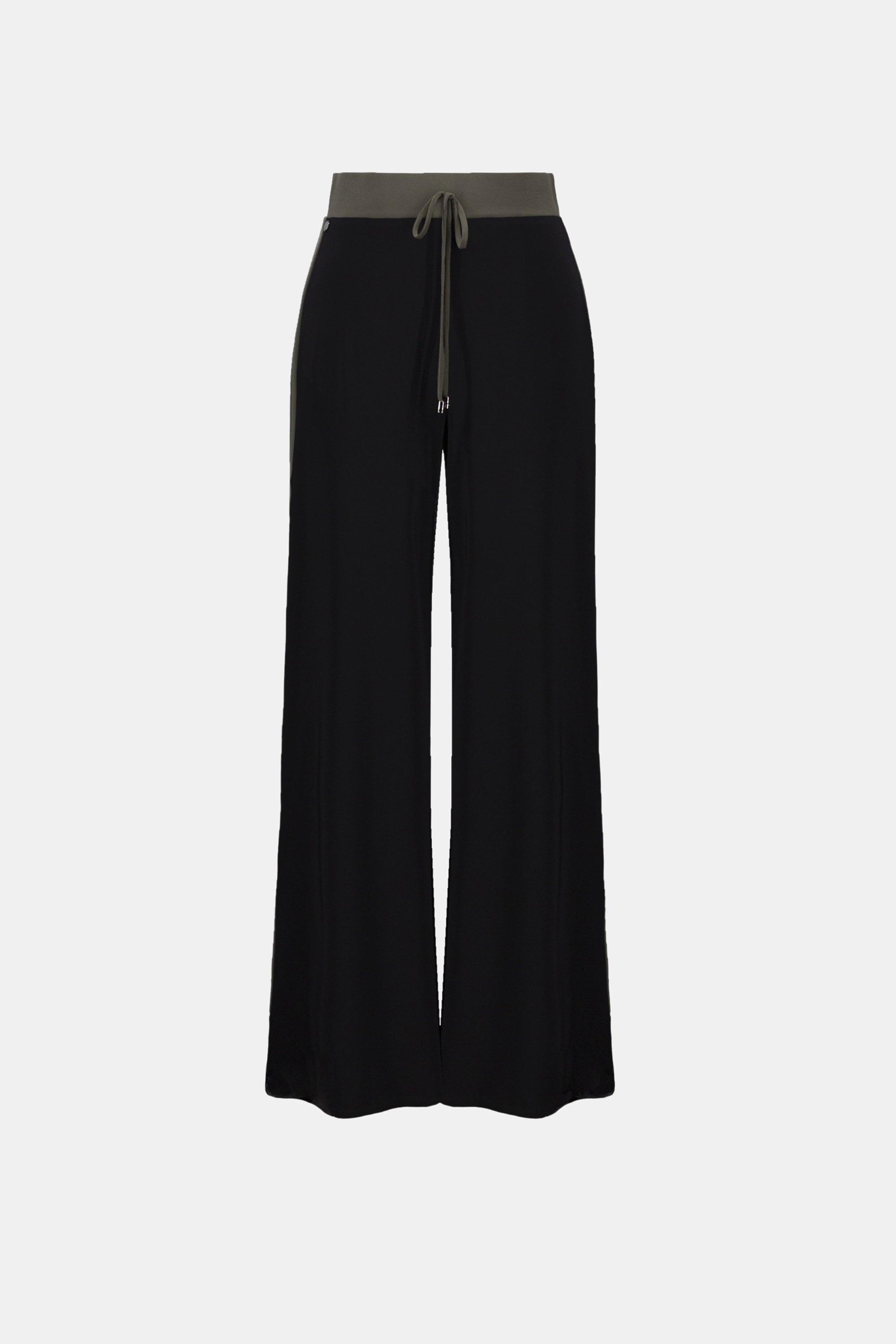 Pantalon à enfiler à jambe large en tricot soyeux à blocs de couleurs - Joseph Ribkoff