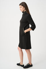 Robe droite à col entonnoir en jersey scuba -  Joseph Ribkoff