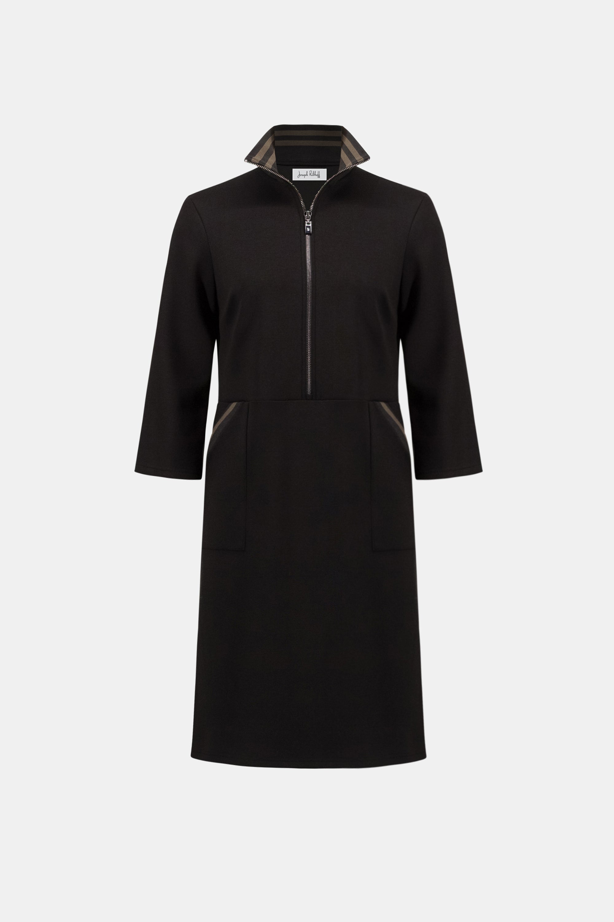 Robe droite à col entonnoir en jersey scuba -  Joseph Ribkoff