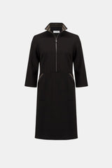 Robe droite à col entonnoir en jersey scuba -  Joseph Ribkoff