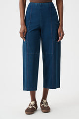 Pantalon-culotte à enfiler en denim tricoté - Joseph Ribkoff