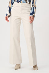 Chloe | Jean à jambes larges en denim extensible taille haute - Joseph Ribkoff
