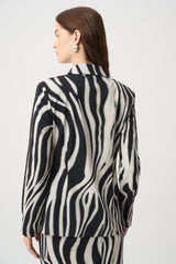 Blazer à imprimé animal orné de strass - Joseph Ribkoff